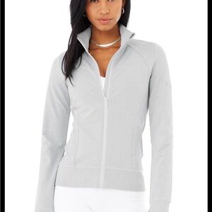 ALO contour Yoga Heather Gray Jacket